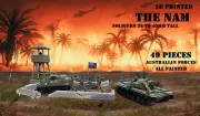 Anzac Australian Soldiers Playset Vietnam war 3D Printed 38mm scale 49 pieces