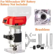 Brushless Cordless Electric Hand Trimmer Router Laminate For Milwaukee Battery