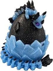 Rubi Dragon with Egg - 12.5" Fantasy Dragon - Obsidian Sky - Articulating Dragon Fidget Figurnes - Sensory, ADHD, Autism, Stress and Anxiety Relief Unique Home Decor