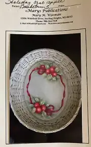 Vintage Tole Pattern Packet: Holiday Crab Apple Basket by Mary Wiseman