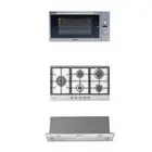 900mm Dilusso Stainless Steel Oven Cooktop Rangehood Kitchen Package