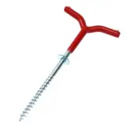 Camping Tent Stake Ice Fishing Screw Rod Stand Screw Thread Ground Anchor Holder