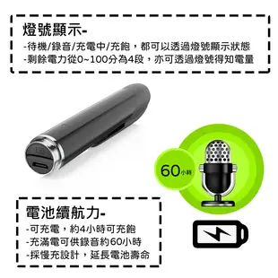 【INJA】P500 超微聲錄音筆 - 筆型錄音 連續錄音60小時 台灣製造 【送64G卡+線控耳機 (5.9折)