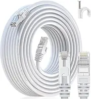 MEIPEK Cat 6 Shielded Ethernet Cable 30 ft, 23 AWG Cat 6 Patch Cable, High Speed Cat 6 RJ45 LAN Network Cable for Router, Gaming