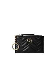 GG Marmont zip key case One size black