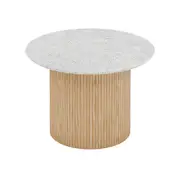 Modern Furniture BLANCHE Side Table 60cm - Terrazzo Stone