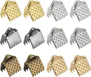 300Pcs Ribbon Crimp Clamp Ends, 6Mm Bookmark Pinch Cord End Clasps for DIY Craft