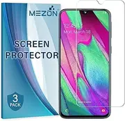 [MEZON] [3 Pack] Ultra Clear Screen Protector Film for Samsung Galaxy A70 – Case Friendly, Shock Absorption (Galaxy A70, Clear)