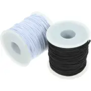 2 Rolls of Jewelry Beading Cord Stretchy Bracelet String Diy Elastic Bracelet