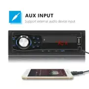 1 Din Car Bluetooth Stereo Audio In-Dash FM Aux Input SD USB MP3 Radio Player (for: Kia)