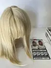 Blond Bob Hair Style With Bangs Wig