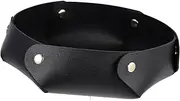 Abaodam Luxury Leather Dice Storage Box Portable Foldable Tray Desktop Storage for Living Room
