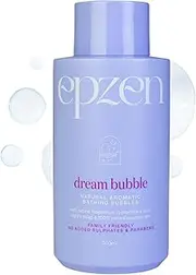 epzen Dream Bubble Magnesium Bubble Bath - Aromatic Blend with Cedarwood, Sweet Orange & Vanilla Essential Oils, Organic Calendula & Aloe - Relaxing Soap-Free Formula - 500ml