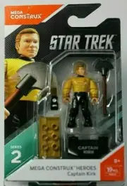 Mega construx heroes Series 2 Star Trek Captan Kirk New on card