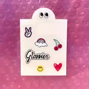 ️‍ Glossier Stickers x7 - Mini Sticker Sheet Transparent