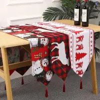在飛比找蝦皮購物優惠-蝦皮優選創意耶誕樹桌布 耶誕老人餐桌裝飾 針織布餐墊桌旗 耶