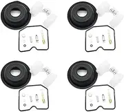 Repair Accessories kit 4 Sets Carburetor Repair Kit Chamber Gasket Vacuum Membrane Float O-Ring for Kawasaki ZR550 ZR 550 for Zephyr 1990-1993