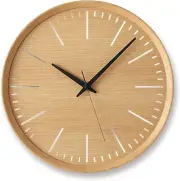 Lemnos Wall Clock Fluct Analog Natural Color Wood Fluct DFI 21-07 NT LEMNOS New