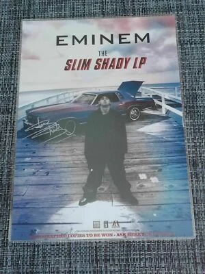 EMINEM - SLIM SHADY PROMO - SIGNED AUTOGRAPHED PROMO POSTER - LAMINATED