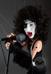Paul Stanley - Portrait Marionette 24 inches tall, movable mouth