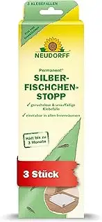 Neudorff Permanent Silverfish Stop - Effectively catches silverfish and paper fish in all interiors. Odourless and insecticide-free adhesive trap, pack of 3