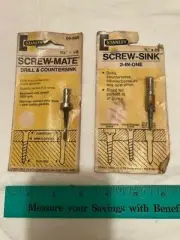 Stanley Screw-Mate #04-605 Drill & Countersink & 04-703 SCREW SINK 3 in 1