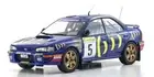 Kyosho - 1/18 Scale Subaru Impreza 1995 Monte Carlo #5 Model Diecast Car