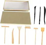 ERINGOGO 1 Set Sand Rake Sand Zen Garden Tools Mini Zen Garden Rake Tool Small Rake Mini Sand Zen Garden Kit Mini Zen Garden Rakes Mini Garden Kit Desk Decorations Plastic