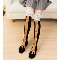 在飛比找蝦皮購物優惠-瘦腿雞爪造型中筒襪 流行襪 可愛襪 韓風襪 百搭襪 少女襪 