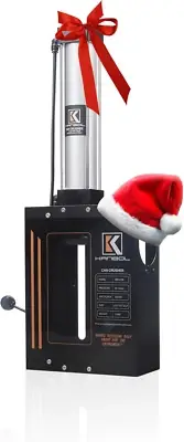 Pneumatic Can Crusher with Automatic Discharge after Crushed,12Oz/16Oz Can Smash