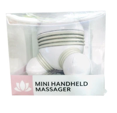 Vivitar -Battery Operated Handheld Massager White Spaceship Pressure Activated