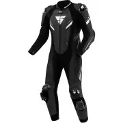 Hyper RS Perforated Black White 1PC Leather Motorcycle Suit