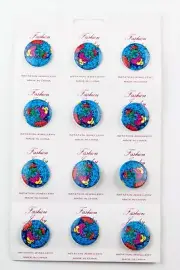 vintage Archie McPhee 12x WORLD PINS on card NORTH POLAR pinback PARTY FAVORS