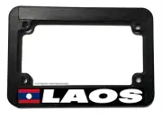 Laos World Country Flag Motorcycle License Plate Frame
