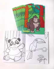 Jungle Safari Colouring Books 8 Pack