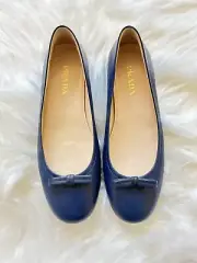 Prada Calzature Donna Royal Nappa Flats (Rare,New)