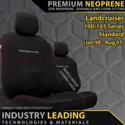 Toyota Landcruiser 100/105 Series - Standard - GP6 Premium Neoprene 2x Front Seat Covers (Made to Order)