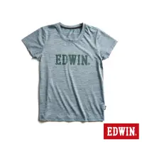 在飛比找momo購物網優惠-【EDWIN】女裝 涼感圓領短袖T恤(灰藍色)