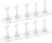 OHPHCALL 2 Sets Manicure Practice Base Acrylic Easel Magnetic