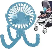 Shxupjn Portable Toddler Fan | Clip on Rotatable Fan for Toddler Strollers,360° Rotate Handheld Octopus Fan for Stroller Handlebars