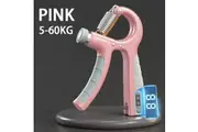 Adjustable Hand Grip Strengthener (5-60kg) Wrist, Forearm & Hand Exerciser with Counter for Muscle Building-Sky Blue Watch