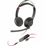 Poly Blackwire 5220 Stereo USB-C Headset + 3.5mm Plug + USB-C/A Adapter [Bulk]