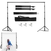 Backdrop Support Stand Adjustable Photography Background Support System Kit for Photo Video Studio with Carrying Bag