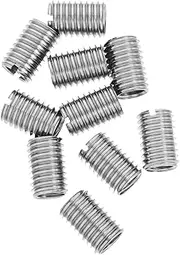OKUMEYR 10pcs M8 to M10 Threaded Sleeve Converter 304 Stainless Steel Locking Fastener Adapters for Repair