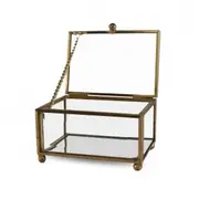 Zohi Interiors Little Brass & Glass Display Box