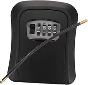 NOLITOY Outdoor Key Lock Box with Combination Wall Mounted Security Storage for Keys for Home Office School and More Easy to Install and Reset