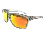 Oakley Sunglasses Sylas OO9448-3257 Grey Ink Square Frames w/ Prizm Ruby Lenses
