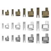 Zipper Repair Kits,#3 #5 #8 #10 Metal Latch Sliders(12Set: 4Size 3Color)