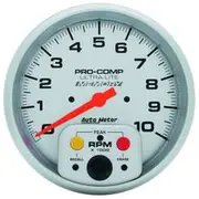 Autometer Ultra Lite Tachometer In Dash With Memory Recall - 10,000 RPM, 5 Inch, AU4494