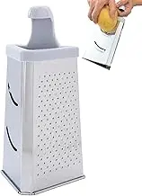 Cheese Grater | Stainless Steel Handheld Cheese Grater Container,Vegetable Slicer, Stainless Steel Triangular Cheese Shredder for Chopping, Slicing